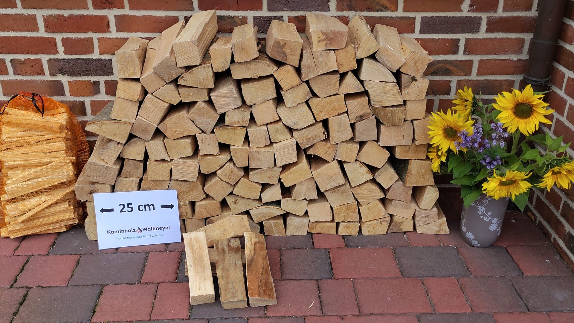 Kammergetrocknetes Buchenholz 25 cm