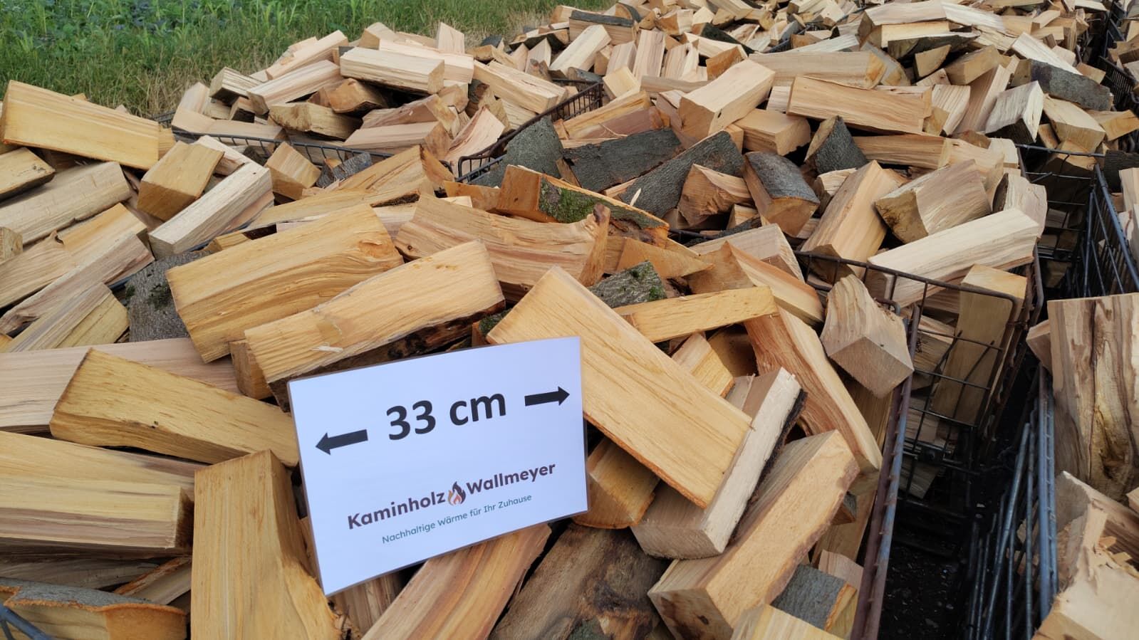 Frisches Buchenholz 33 cm